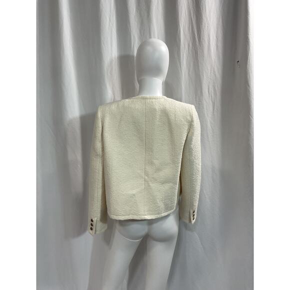 Ba&Sh 'Meredith' White Short Patch Pocket Jacket Size S - Picture 3 of 5